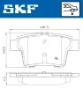 Bremsbelagsatz, Scheibenbremse SKF VKBP 90407 Bild Bremsbelagsatz, Scheibenbremse SKF VKBP 90407