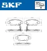 Bremsbelagsatz, Scheibenbremse Hinterachse SKF VKBP 90439 A Bild Bremsbelagsatz, Scheibenbremse Hinterachse SKF VKBP 90439 A