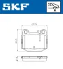 Bremsbelagsatz, Scheibenbremse SKF VKBP 90482 Bild Bremsbelagsatz, Scheibenbremse SKF VKBP 90482