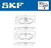 Bremsbelagsatz, Scheibenbremse Hinterachse SKF VKBP 90485 Bild Bremsbelagsatz, Scheibenbremse Hinterachse SKF VKBP 90485