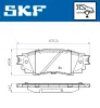 Bremsbelagsatz, Scheibenbremse SKF VKBP 90630 Bild Bremsbelagsatz, Scheibenbremse SKF VKBP 90630