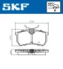 Bremsbelagsatz, Scheibenbremse SKF VKBP 90730 Bild Bremsbelagsatz, Scheibenbremse SKF VKBP 90730