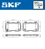 Bremsbelagsatz, Scheibenbremse SKF VKBP 90849 A Bild Bremsbelagsatz, Scheibenbremse SKF VKBP 90849 A