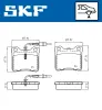 Bremsbelagsatz, Scheibenbremse SKF VKBP 91059 E Bild Bremsbelagsatz, Scheibenbremse SKF VKBP 91059 E