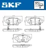 Bremsbelagsatz, Scheibenbremse Hinterachse SKF VKBP 91441 A Bild Bremsbelagsatz, Scheibenbremse Hinterachse SKF VKBP 91441 A