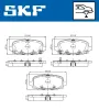 Bremsbelagsatz, Scheibenbremse Hinterachse SKF VKBP 91448 A Bild Bremsbelagsatz, Scheibenbremse Hinterachse SKF VKBP 91448 A