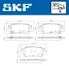 Bremsbelagsatz, Scheibenbremse Hinterachse SKF VKBP 91463 A Bild Bremsbelagsatz, Scheibenbremse Hinterachse SKF VKBP 91463 A