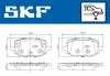 Bremsbelagsatz, Scheibenbremse Hinterachse SKF VKBP 91475 Bild Bremsbelagsatz, Scheibenbremse Hinterachse SKF VKBP 91475