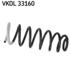 Fahrwerksfeder Hinterachse SKF VKDL 33160