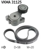 Keilrippenriemensatz SKF VKMA 31125