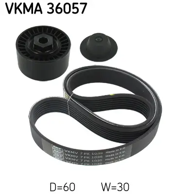 Keilrippenriemensatz SKF VKMA 36057