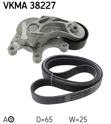 Keilrippenriemensatz SKF VKMA 38227 Bild Keilrippenriemensatz SKF VKMA 38227
