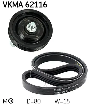 Keilrippenriemensatz SKF VKMA 62116 Bild Keilrippenriemensatz SKF VKMA 62116