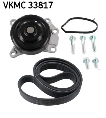 Wasserpumpe + Keilrippenriemensatz SKF VKMC 33817 Bild Wasserpumpe + Keilrippenriemensatz SKF VKMC 33817