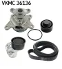 Wasserpumpe + Keilrippenriemensatz SKF VKMC 36136