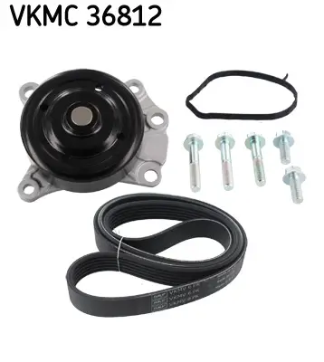 Wasserpumpe + Keilrippenriemensatz SKF VKMC 36812 Bild Wasserpumpe + Keilrippenriemensatz SKF VKMC 36812