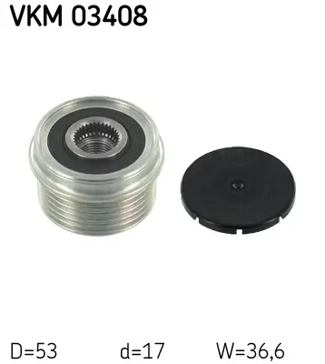 Generatorfreilauf SKF VKM 03408 Bild Generatorfreilauf SKF VKM 03408