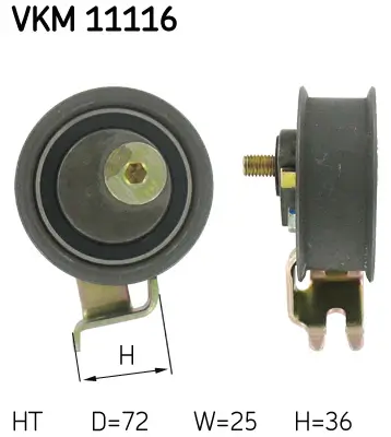 Spannrolle, Zahnriemen SKF VKM 11116 Bild Spannrolle, Zahnriemen SKF VKM 11116