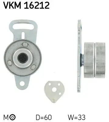 Spannrolle, Zahnriemen SKF VKM 16212 Bild Spannrolle, Zahnriemen SKF VKM 16212