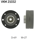 Umlenk-/Führungsrolle, Zahnriemen SKF VKM 21032