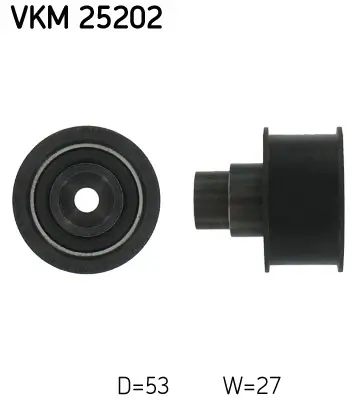 Umlenk-/Führungsrolle, Zahnriemen SKF VKM 25202