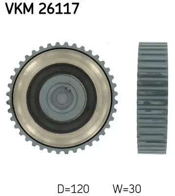 Umlenk-/Führungsrolle, Zahnriemen SKF VKM 26117