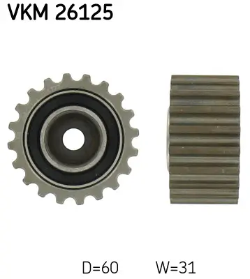 Umlenk-/Führungsrolle, Zahnriemen SKF VKM 26125 Bild Umlenk-/Führungsrolle, Zahnriemen SKF VKM 26125