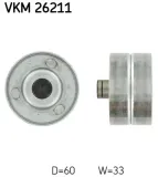 Umlenk-/Führungsrolle, Zahnriemen SKF VKM 26211