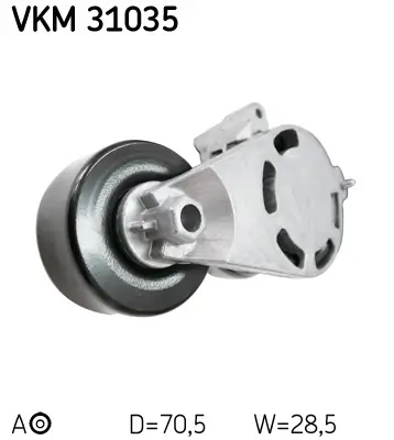 Riemenspanner, Keilrippenriemen SKF VKM 31035 Bild Riemenspanner, Keilrippenriemen SKF VKM 31035