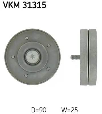 Umlenk-/Führungsrolle, Keilrippenriemen SKF VKM 31315 Bild Umlenk-/Führungsrolle, Keilrippenriemen SKF VKM 31315