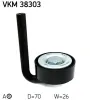 Riemenspanner, Keilrippenriemen vorne SKF VKM 38303