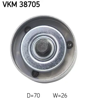 Umlenk-/Führungsrolle, Keilrippenriemen Mitte SKF VKM 38705 Bild Umlenk-/Führungsrolle, Keilrippenriemen Mitte SKF VKM 38705
