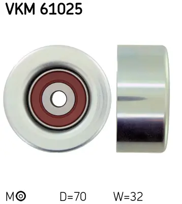 Umlenk-/Führungsrolle, Keilrippenriemen SKF VKM 61025