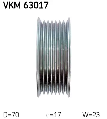 Umlenk-/Führungsrolle, Keilrippenriemen SKF VKM 63017 Bild Umlenk-/Führungsrolle, Keilrippenriemen SKF VKM 63017