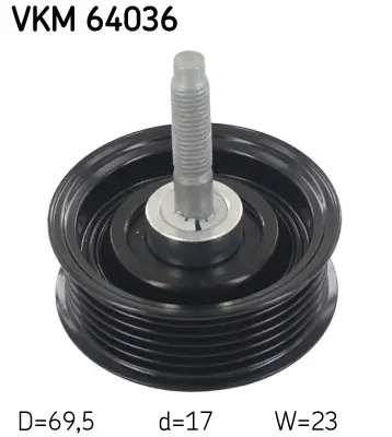 Umlenk-/Führungsrolle, Keilrippenriemen SKF VKM 64036 Bild Umlenk-/Führungsrolle, Keilrippenriemen SKF VKM 64036