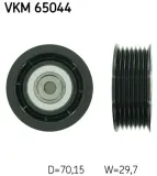 Umlenk-/Führungsrolle, Keilrippenriemen SKF VKM 65044
