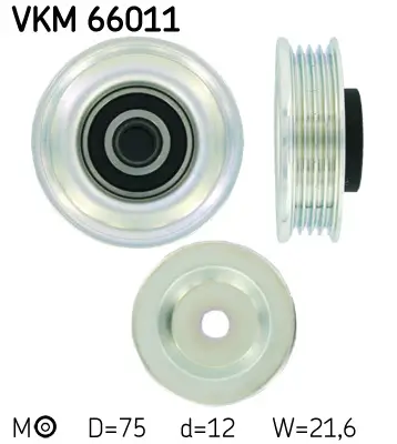 Generatorfreilauf SKF VKM 06207 Bild Generatorfreilauf SKF VKM 06207