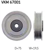 Umlenk-/Führungsrolle, Keilrippenriemen oben SKF VKM 67001