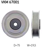 Umlenk-/Führungsrolle, Keilrippenriemen SKF VKM 67001