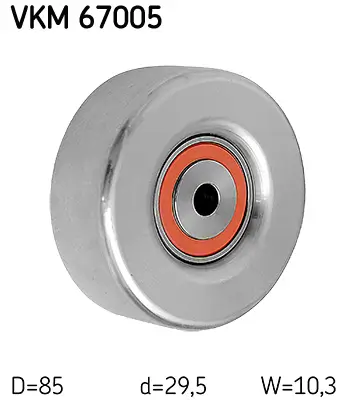 Umlenk-/Führungsrolle, Keilrippenriemen SKF VKM 67005