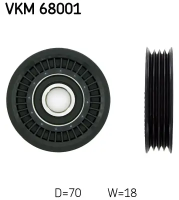 Umlenk-/Führungsrolle, Keilrippenriemen SKF VKM 68001 Bild Umlenk-/Führungsrolle, Keilrippenriemen SKF VKM 68001