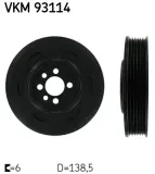 Riemenscheibe, Kurbelwelle SKF VKM 93114