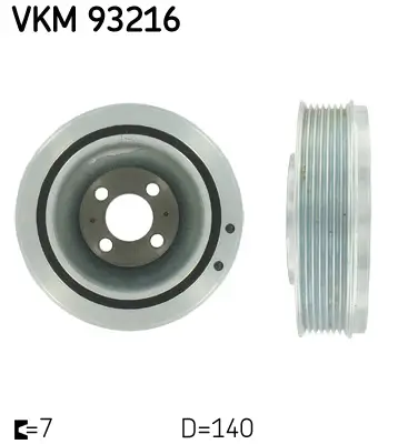 Riemenscheibe, Kurbelwelle SKF VKM 93216 Bild Riemenscheibe, Kurbelwelle SKF VKM 93216