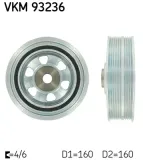 Riemenscheibe, Kurbelwelle SKF VKM 93236