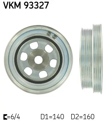 Riemenscheibe, Kurbelwelle SKF VKM 93327 Bild Riemenscheibe, Kurbelwelle SKF VKM 93327