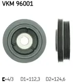 Riemenscheibe, Kurbelwelle SKF VKM 96001