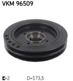 Riemenscheibe, Kurbelwelle SKF VKM 96509