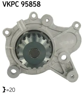 Wasserpumpe, Motorkühlung SKF VKPC 95858 Bild Wasserpumpe, Motorkühlung SKF VKPC 95858