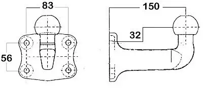 Anschraubplatte, Anhängevorrichtung WESTFALIA 329089600001 Bild Anschraubplatte, Anhängevorrichtung WESTFALIA 329089600001