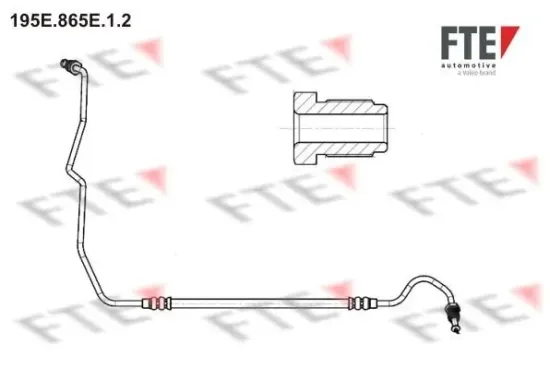 Bremsschlauch außen rechts FTE 9240367 Bild Bremsschlauch außen rechts FTE 9240367